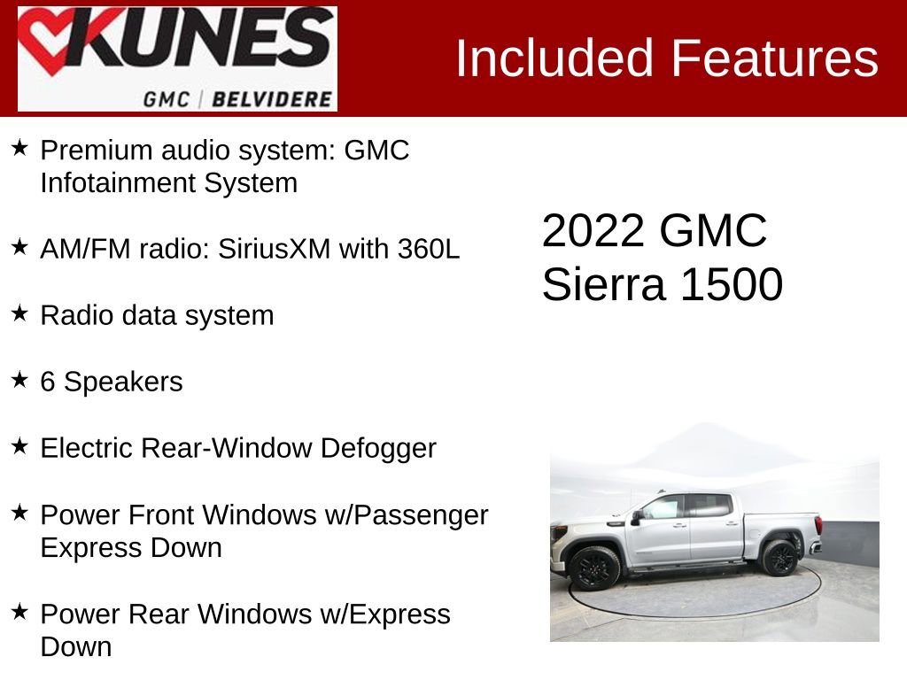 Used 2022 GMC Sierra 1500 Elevation image 3