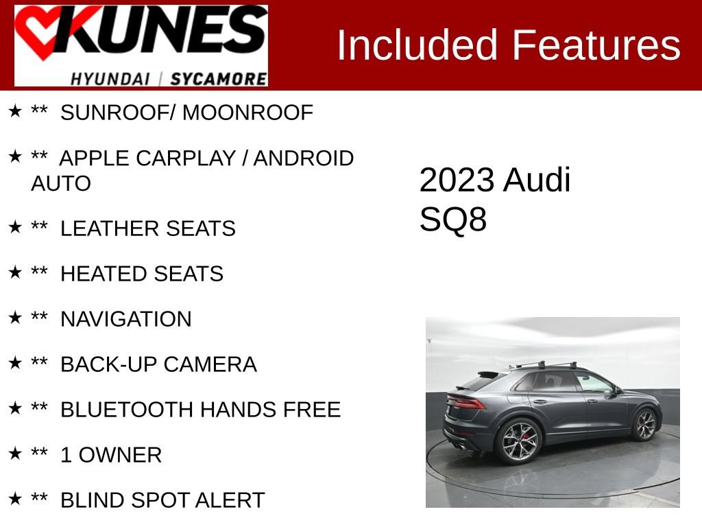 Used 2023 Audi SQ8 Prestige AWD/4WD image 2