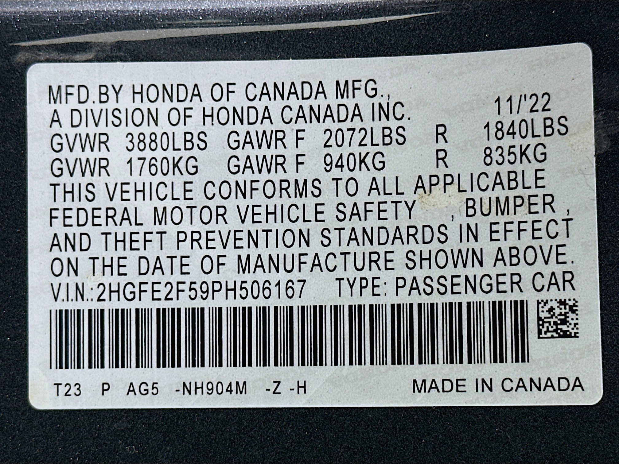 Used 2023 Honda Civic Sport image 12