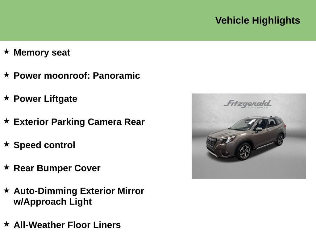 Used 2024 Subaru Forester Touring w/ POP Package 3 AWD/4WD image 10