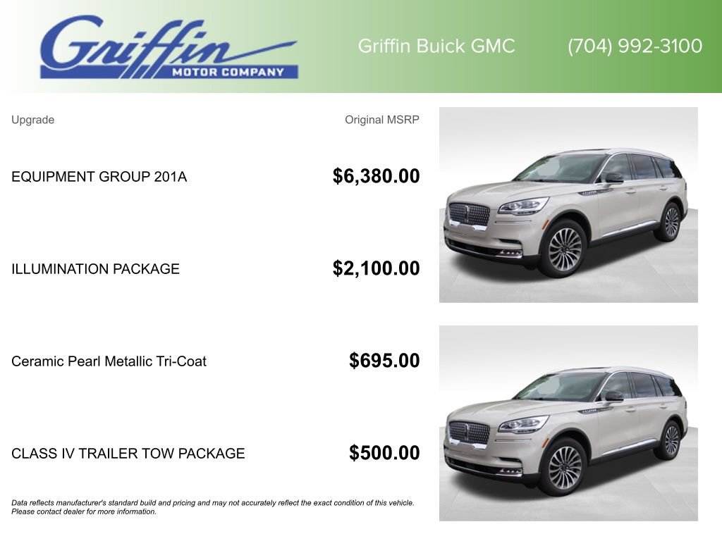 Used 2022 Lincoln Aviator Reserve w/ Equipment Group 201A RWD image 6