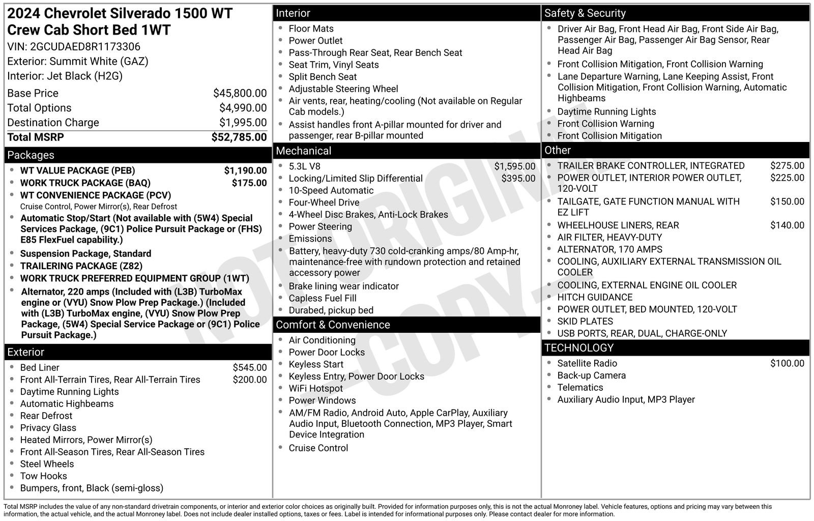 Used 2024 Chevrolet Silverado 1500 W/T w/ WT Value Package image 6