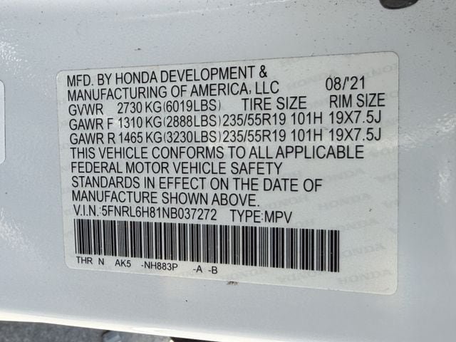 Used 2022 Honda Odyssey Touring image 28