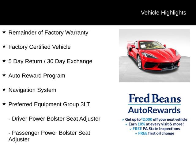 Certified 2023 Chevrolet Corvette Stingray Premium Cpe w/ Z51 Performance Package image 4
