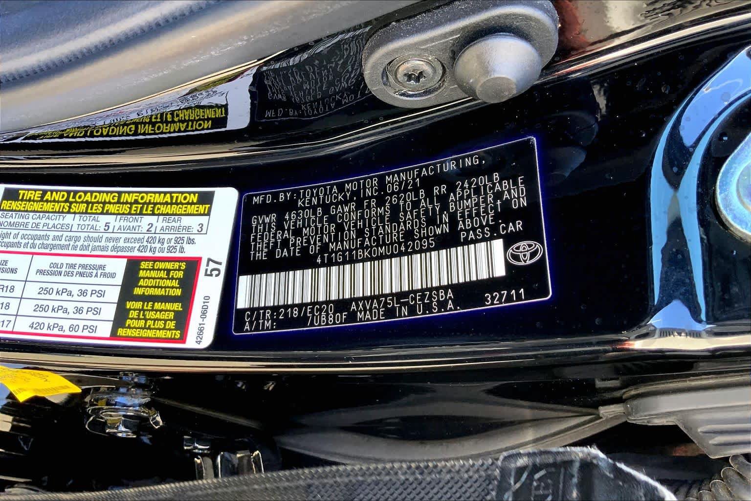 Used 2021 Toyota Camry SE AWD/4WD image 37