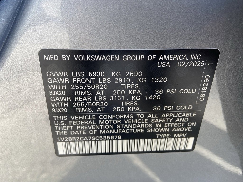 New 2025 Volkswagen Atlas SEL image 12