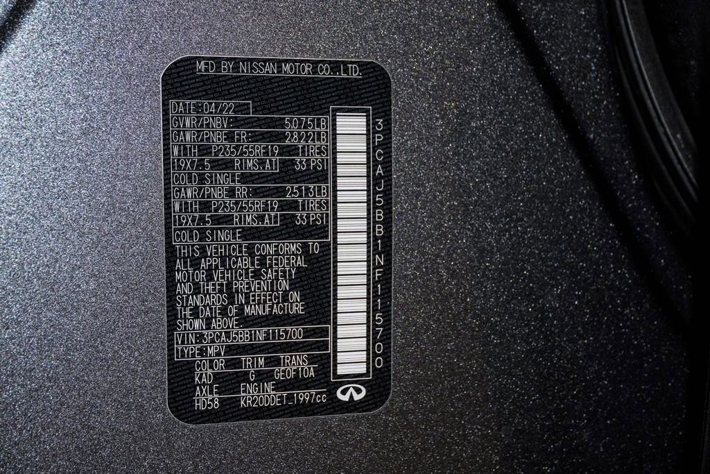 Used 2022 INFINITI QX50 Luxe image 29