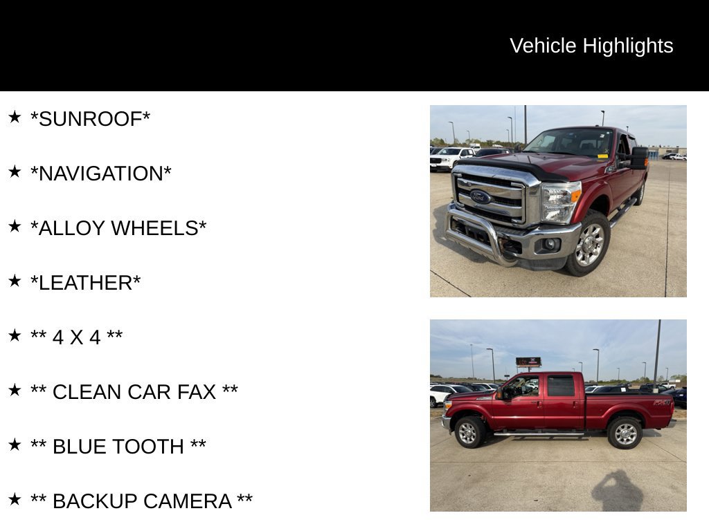 Used 2016 Ford F250 Lariat w/ Lariat Ultimate Package AWD/4WD image 4