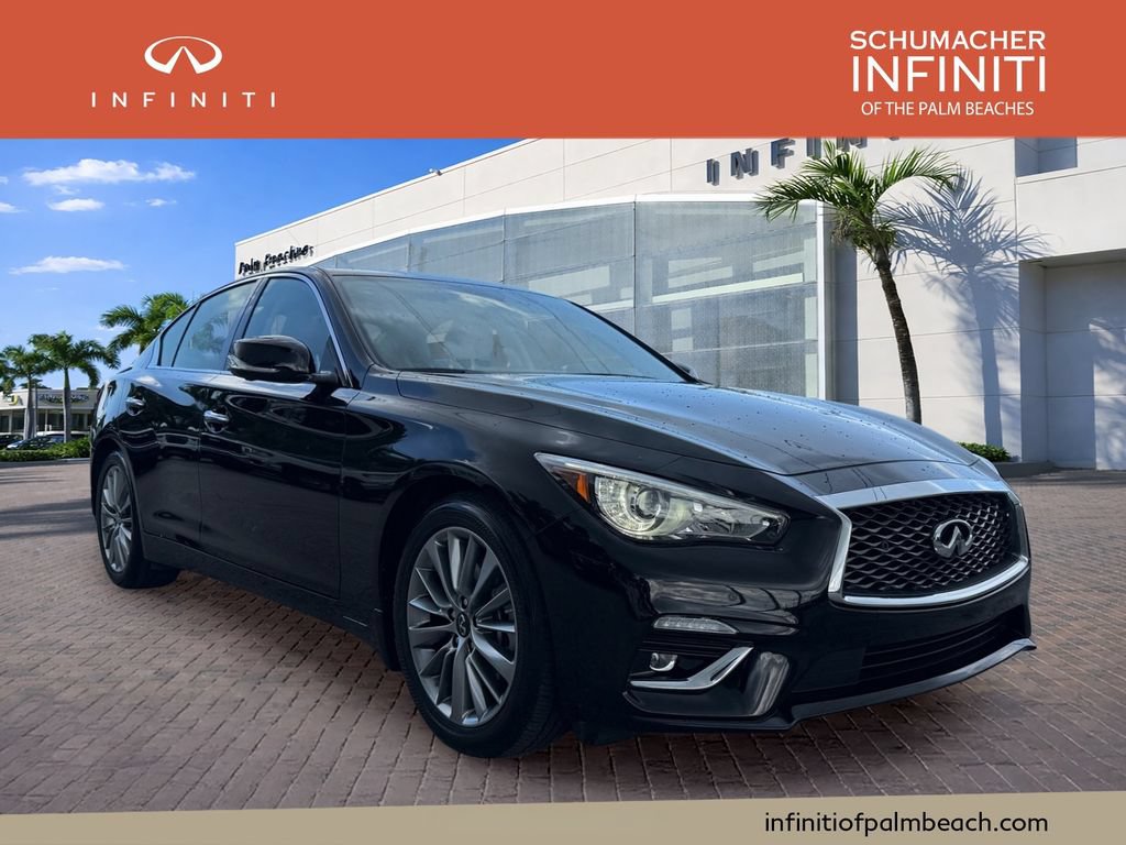 Used 2023 INFINITI Q50 Luxe w/ Cargo Package RWD image 1