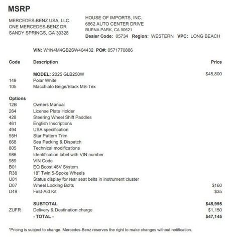 Certified 2025 Mercedes-Benz GLB 250 image 3