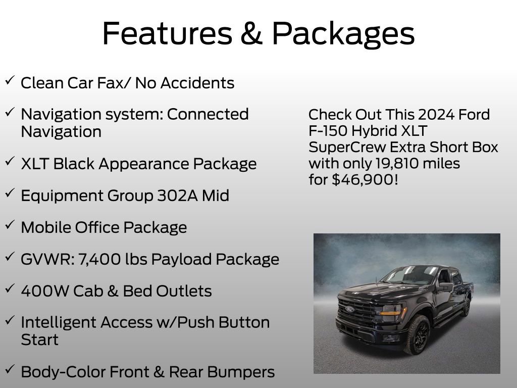 Used 2024 Ford F150 XLT w/ Equipment Group 302A MID AWD/4WD image 4