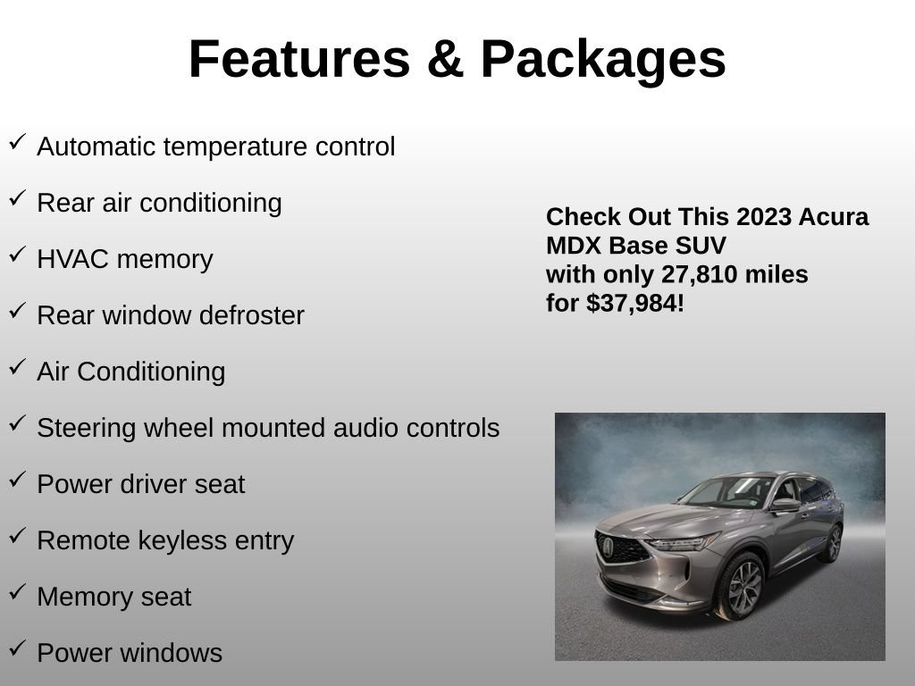 Used 2023 Acura MDX w/ Technology Package AWD/4WD image 12