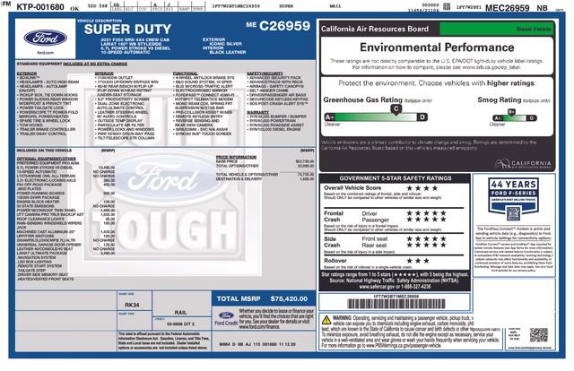 Used 2021 Ford F250 Lariat w/ Lariat Ultimate Package image 3