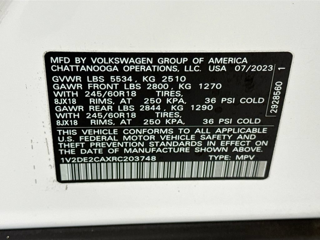 Used 2024 Volkswagen Atlas Cross Sport SE FWD image 33