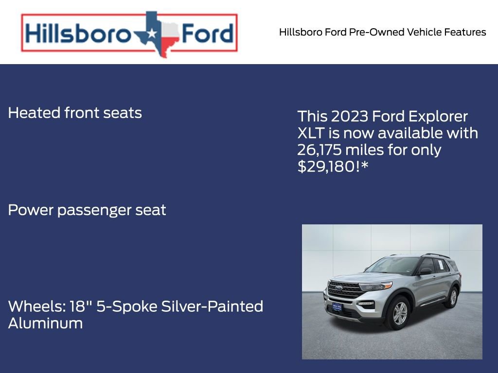Used 2023 Ford Explorer XLT w/ Equipment Group 202A image 9