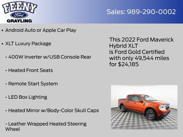 Used 2022 Ford Maverick XLT w/ XLT Luxury Package image 9