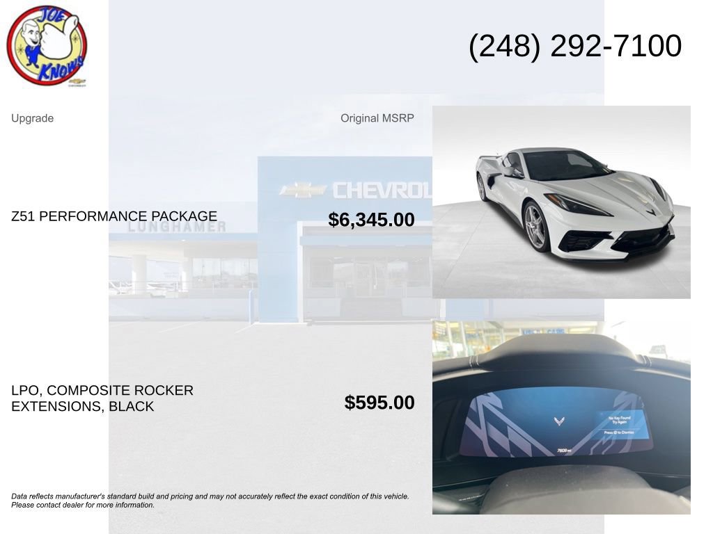 Certified 2022 Chevrolet Corvette Stingray Preferred Conv w/ Z51 Performance Package image 5