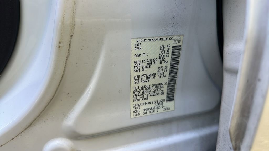 Used 2019 Nissan Titan SL w/ Midnight Edition image 30