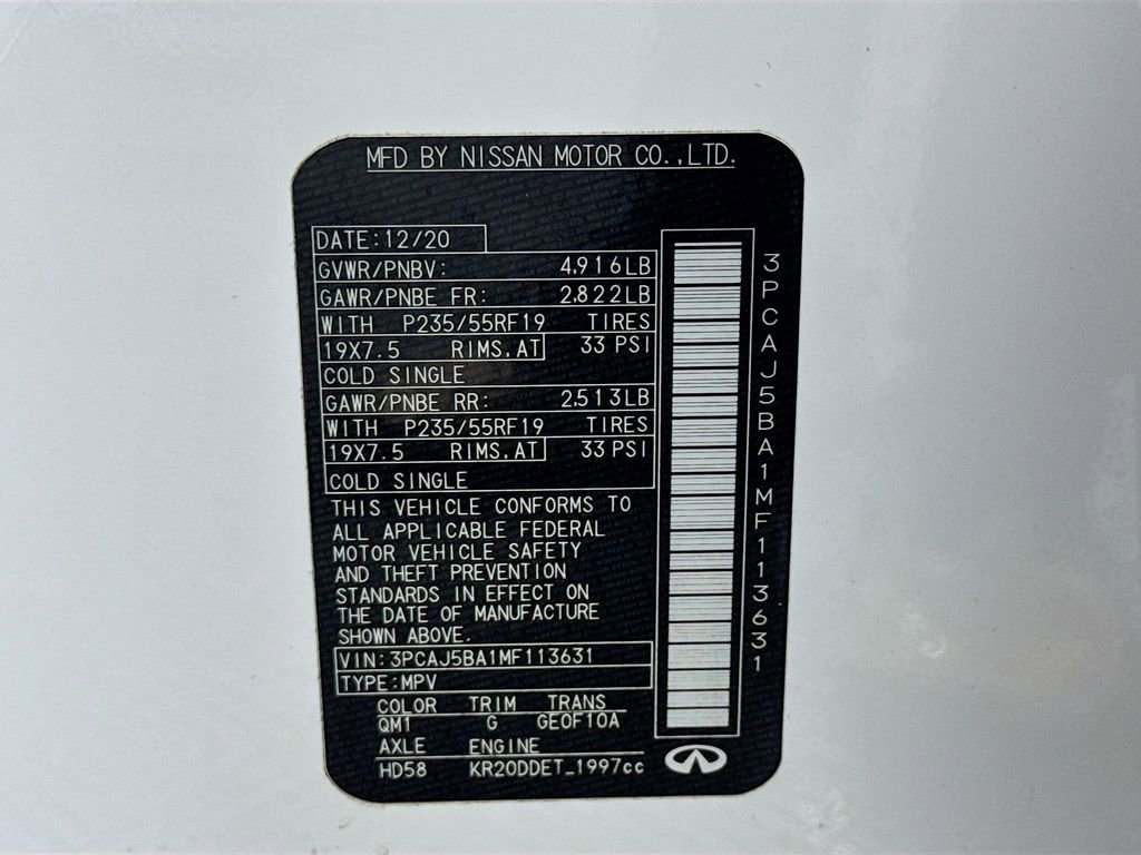Used 2021 INFINITI QX50 Luxe FWD image 42