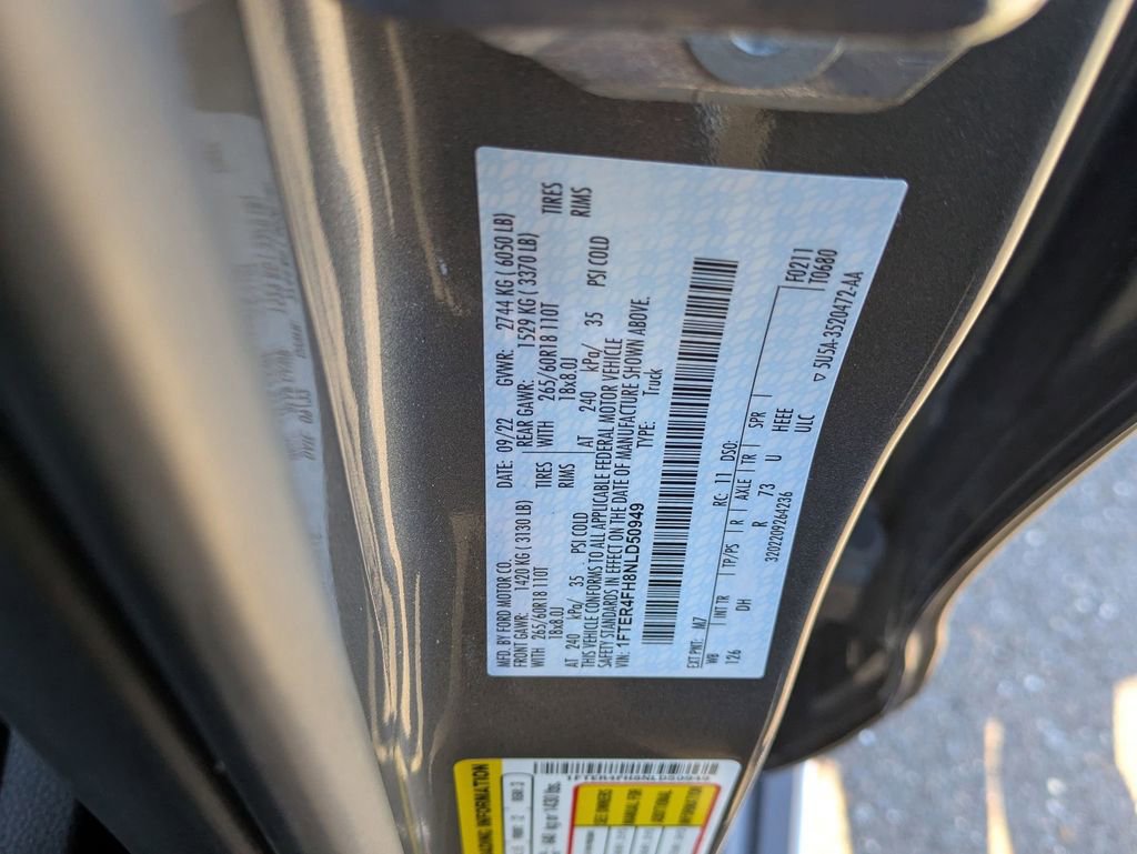 Used 2022 Ford Ranger Lariat w/ Equipment Group 501A High image 28