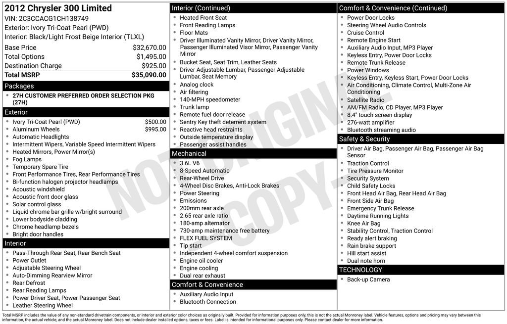 Used 2012 Chrysler 300 Limited image 7