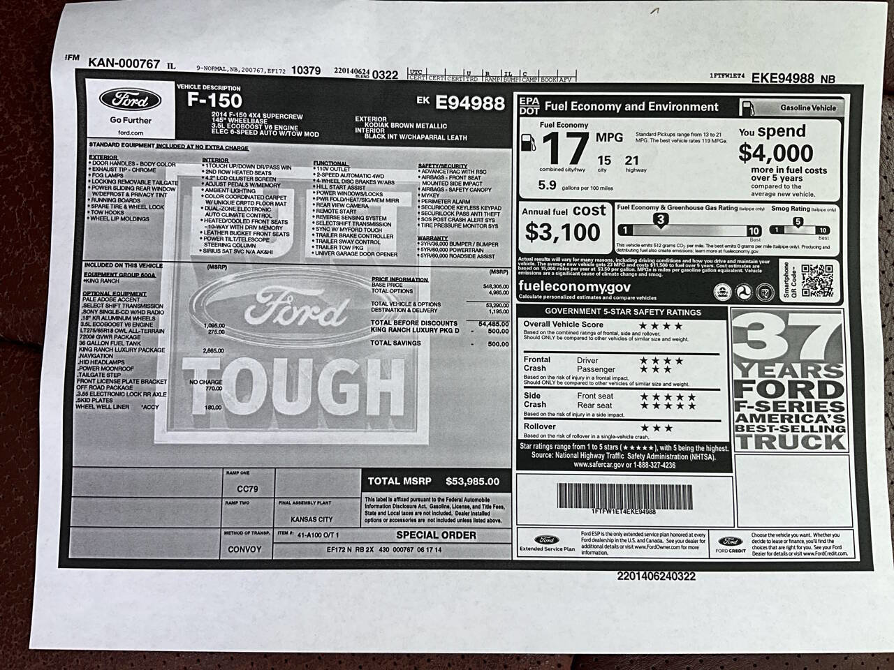 Used 2014 Ford F150 King Ranch w/ King Ranch Luxury Package image 31