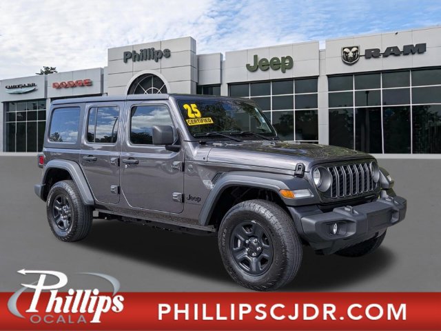 Certified 2025 Jeep Wrangler Unlimited Sport AWD/4WD image 1