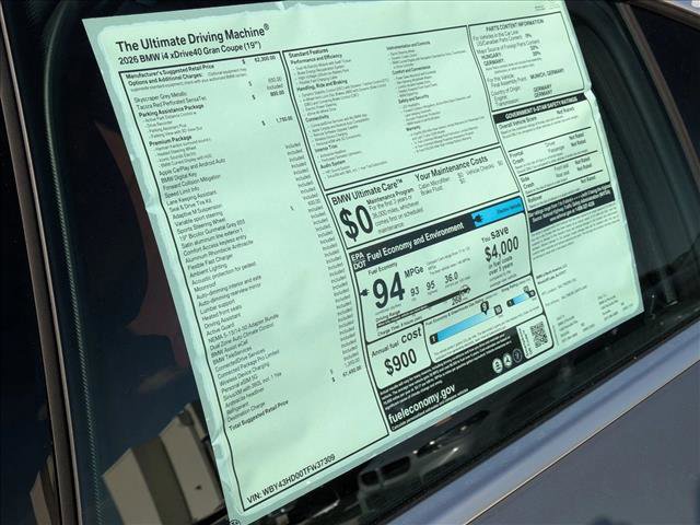 New 2026 BMW i4 xDrive40i AWD/4WD image 19