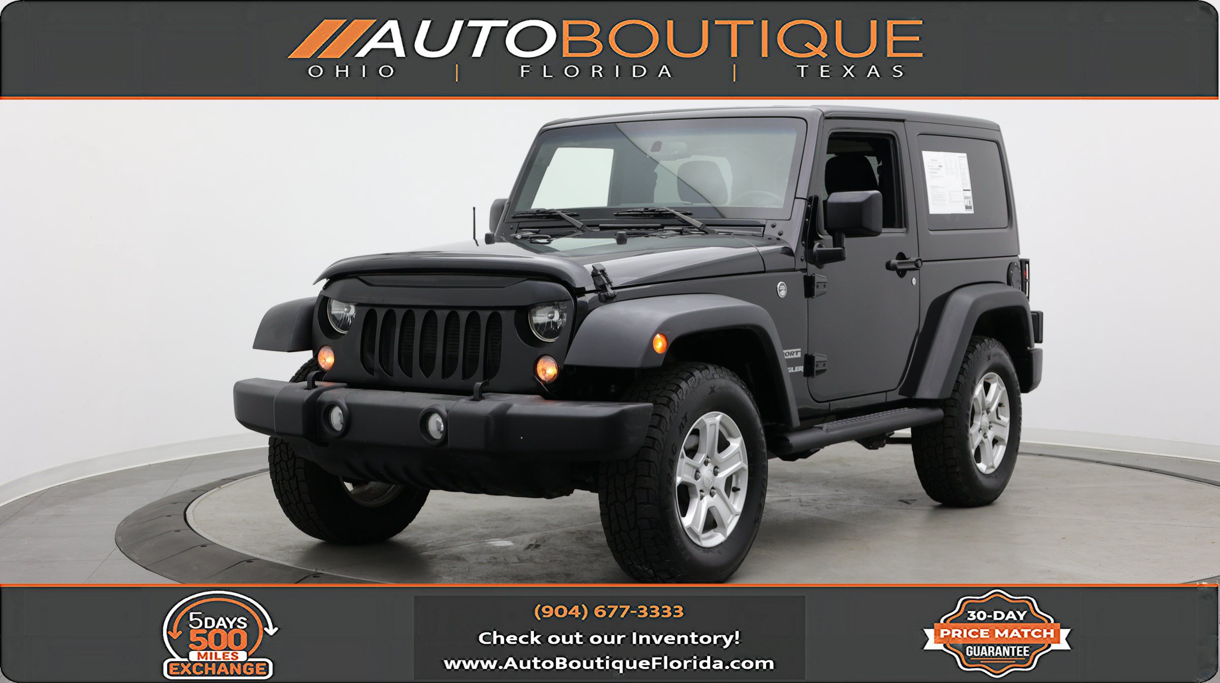 Used 2016 Jeep Wrangler Sport w/ Quick Order Package 24S