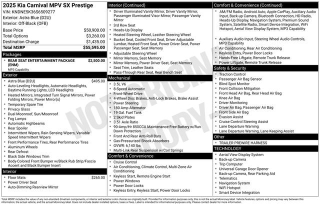 New 2025 Kia Carnival SX Prestige image 9