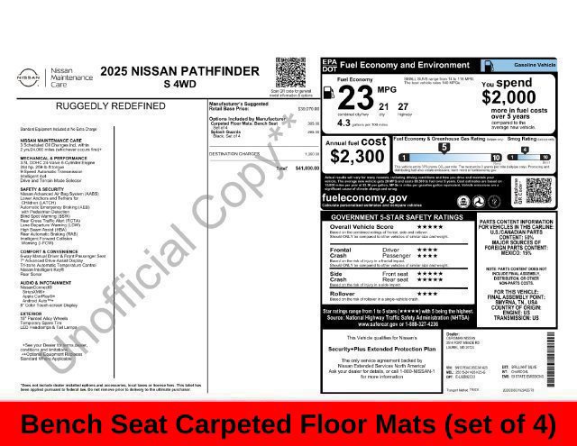 Used 2025 Nissan Pathfinder S AWD/4WD image 53