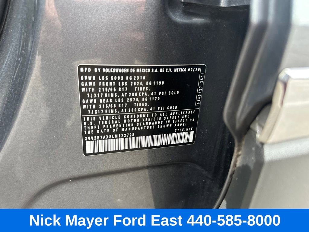 Used 2020 Volkswagen Tiguan SE w/ Panoramic Sunroof Package image 22