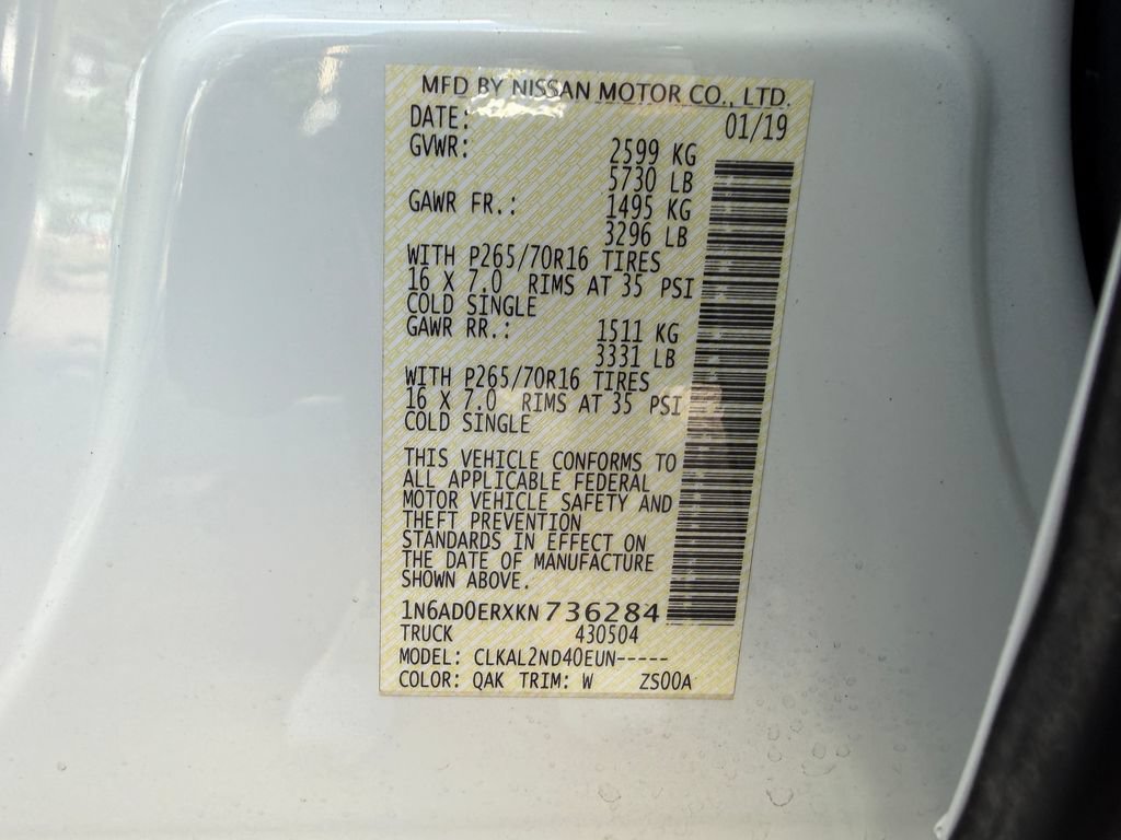 Used 2019 Nissan Frontier SV RWD image 29