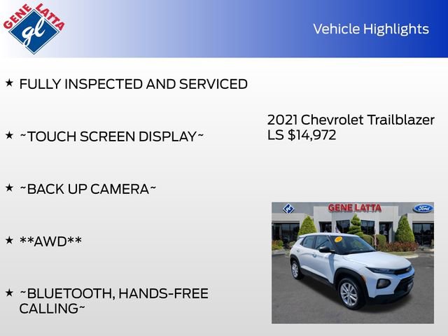 Used 2021 Chevrolet TrailBlazer LS AWD/4WD image 29