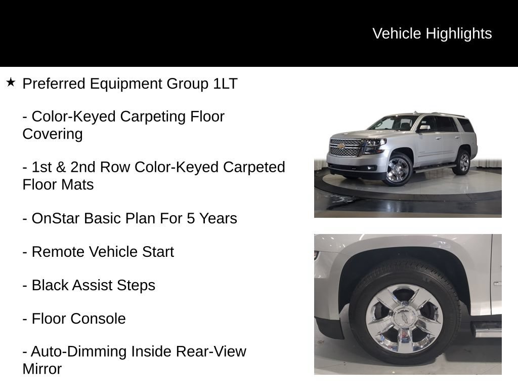 Used 2017 Chevrolet Tahoe LT w/ LT Signature Package AWD/4WD image 13