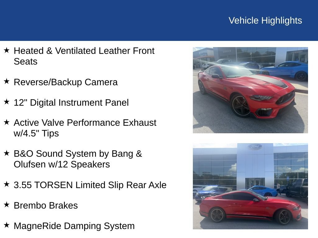 Used 2022 Ford Mustang Mach 1 w/ Equipment Group 700A RWD image 8