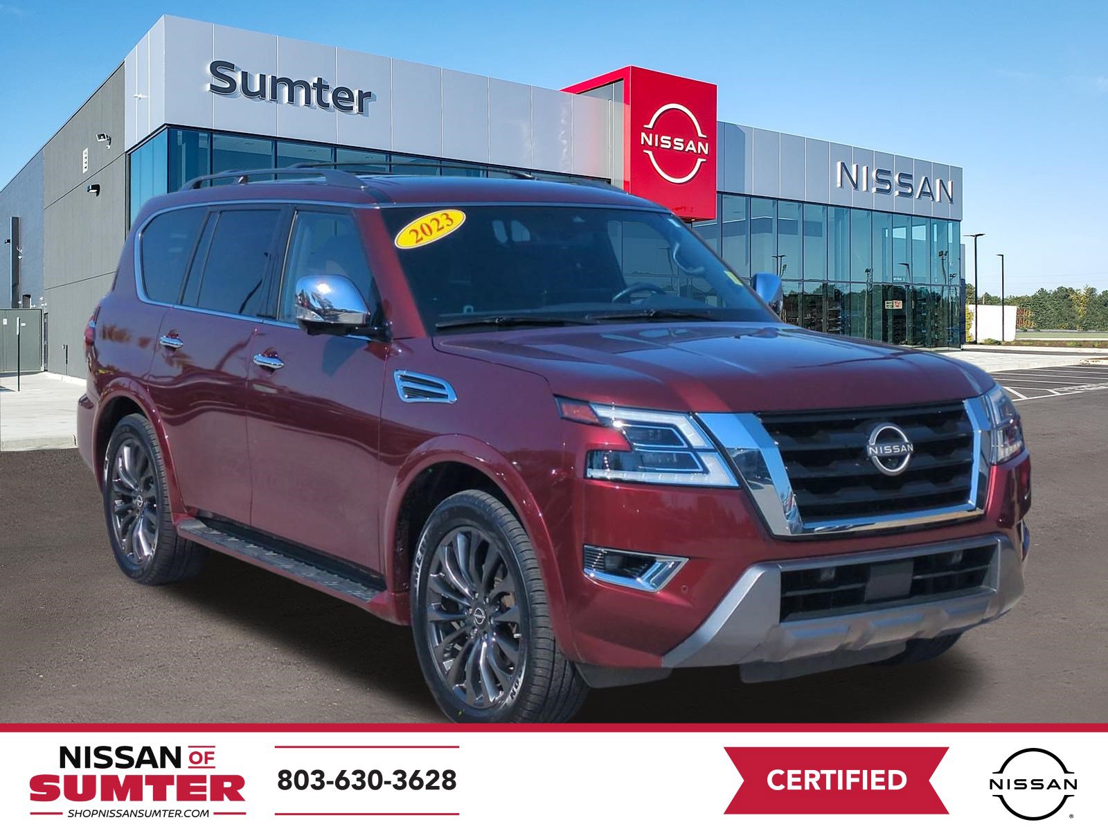 Certified 2023 Nissan Armada Platinum w/ Captain's Chairs Package AWD/4WD image 1