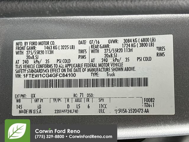 Used 2016 Ford F150 Lariat w/ Equipment Group 502A Luxury RWD image 37