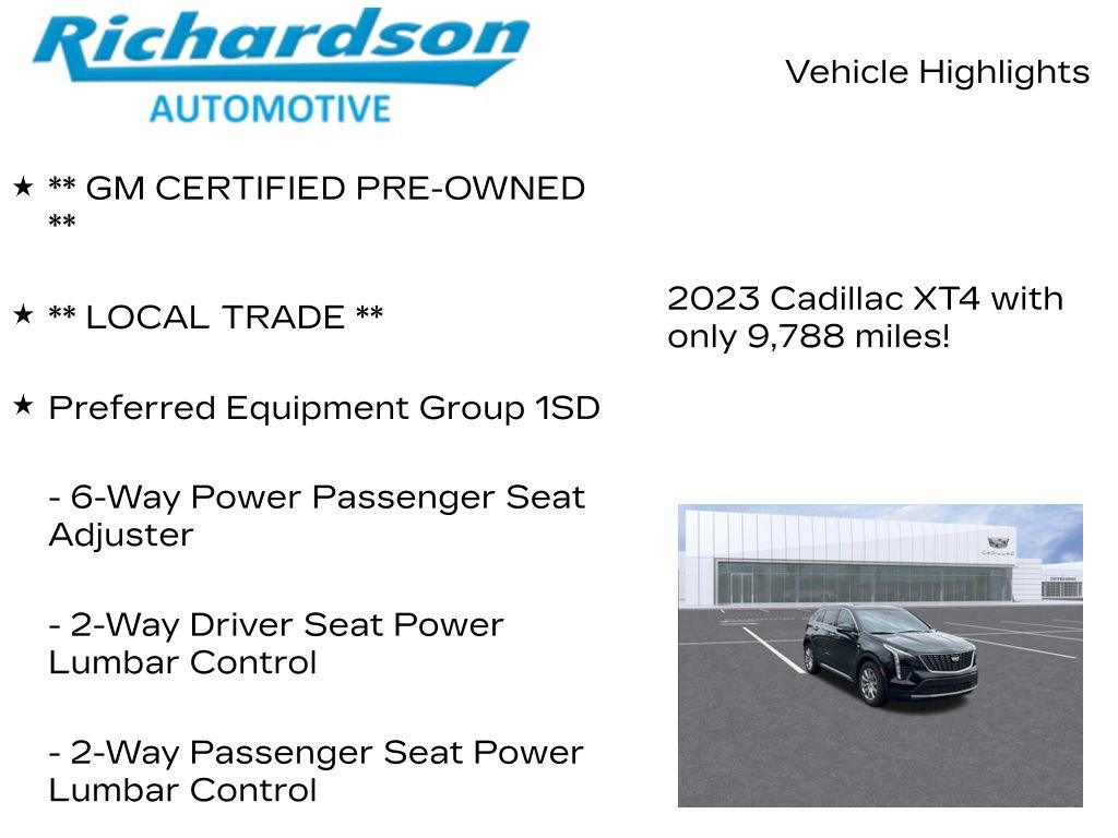 Certified 2023 Cadillac XT4 Premium Luxury image 12