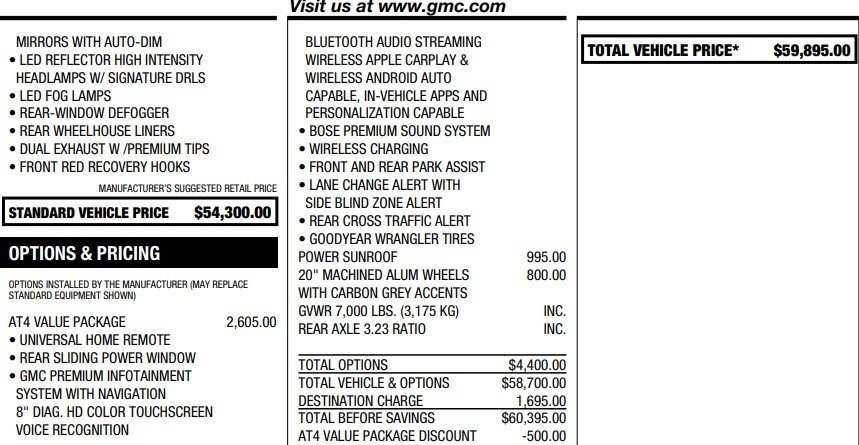 Certified 2021 GMC Sierra 1500 AT4 w/ AT4 Value Package image 2