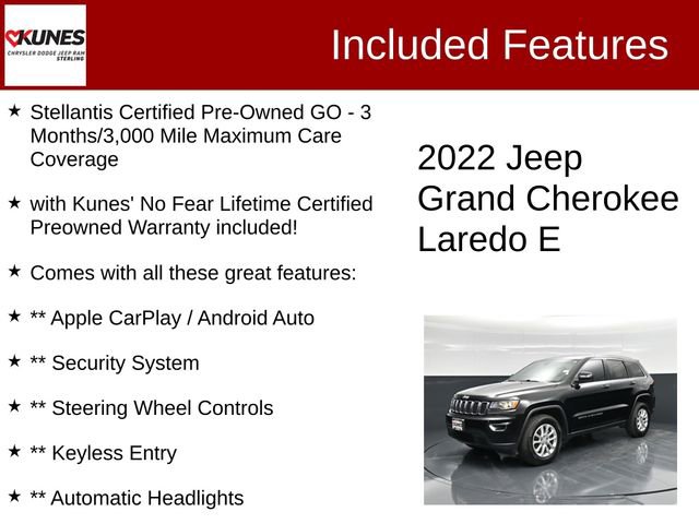 Certified 2022 Jeep Grand Cherokee Laredo E AWD/4WD image 2