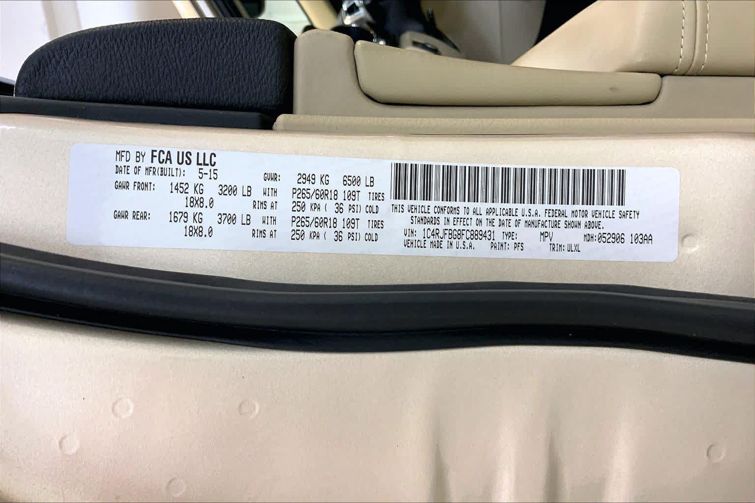 Used 2015 Jeep Grand Cherokee Limited AWD/4WD image 36
