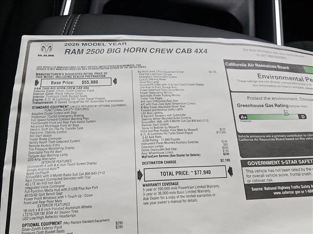 New 2026 RAM 2500 Big Horn image 18