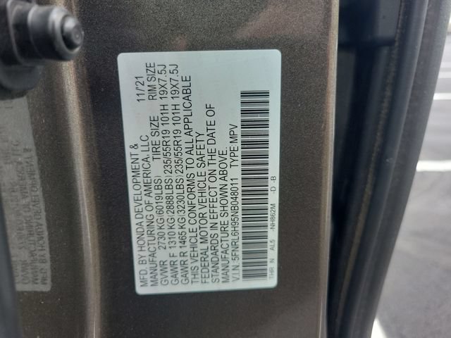 Certified 2022 Honda Odyssey Elite image 44