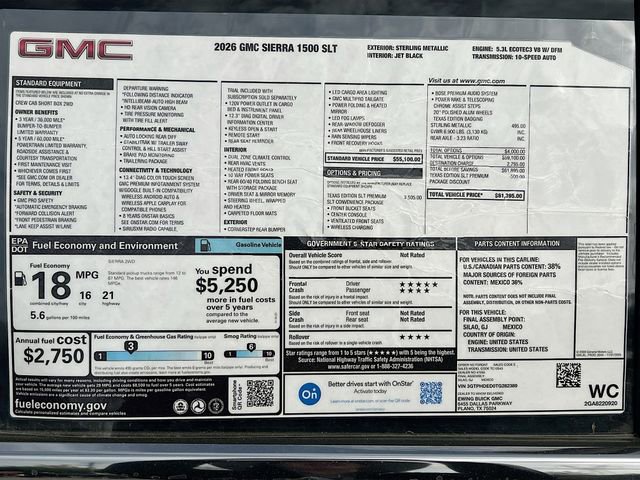 New 2026 GMC Sierra 1500 SLT image 21