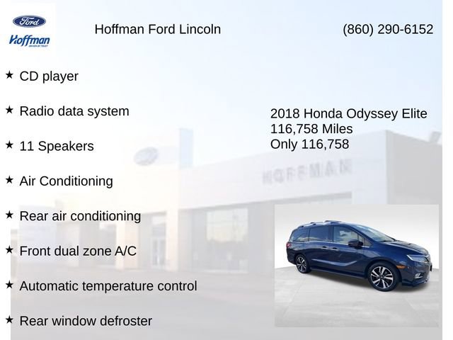 Used 2018 Honda Odyssey Elite image 10