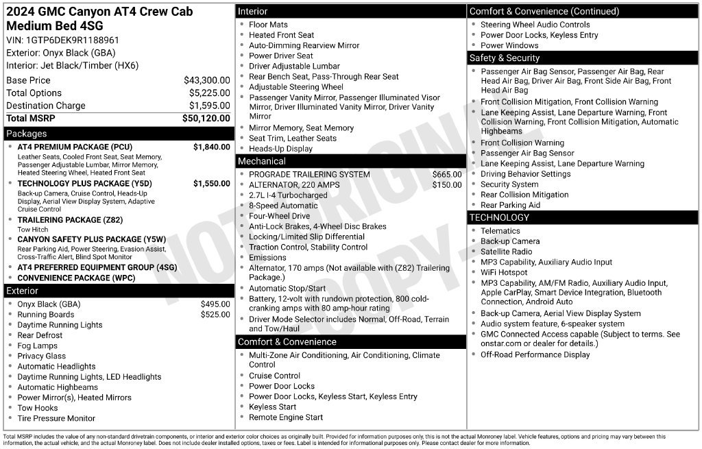 Used 2024 GMC Canyon AT4 w/ AT4 Premium Package AWD/4WD image 11