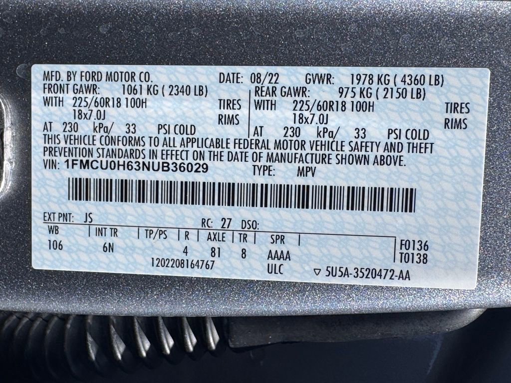 Used 2022 Ford Escape SEL image 42