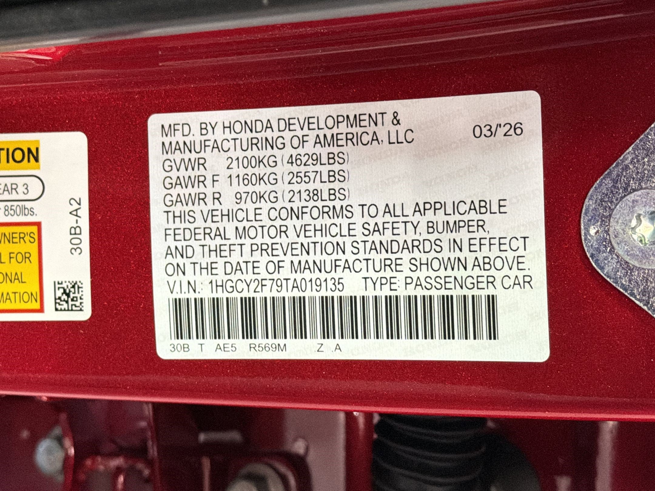 New 2026 Honda Accord Sport image 20