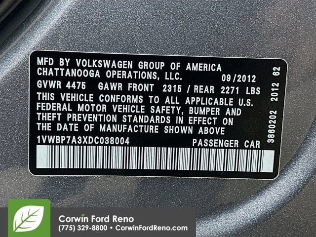 Used 2013 Volkswagen Passat 2.5 SE FWD image 29